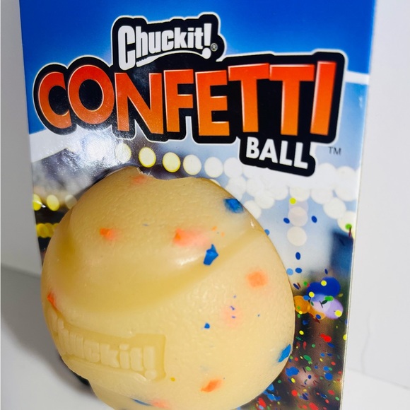 Chuck It! Confetti Ball Dog Toy, M Limited Edition NEW!!! - Picture 2 of 10